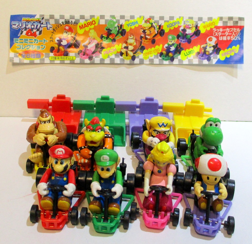 Joint Mario Kart 64 mini Miniature Car door collection Complete 8 