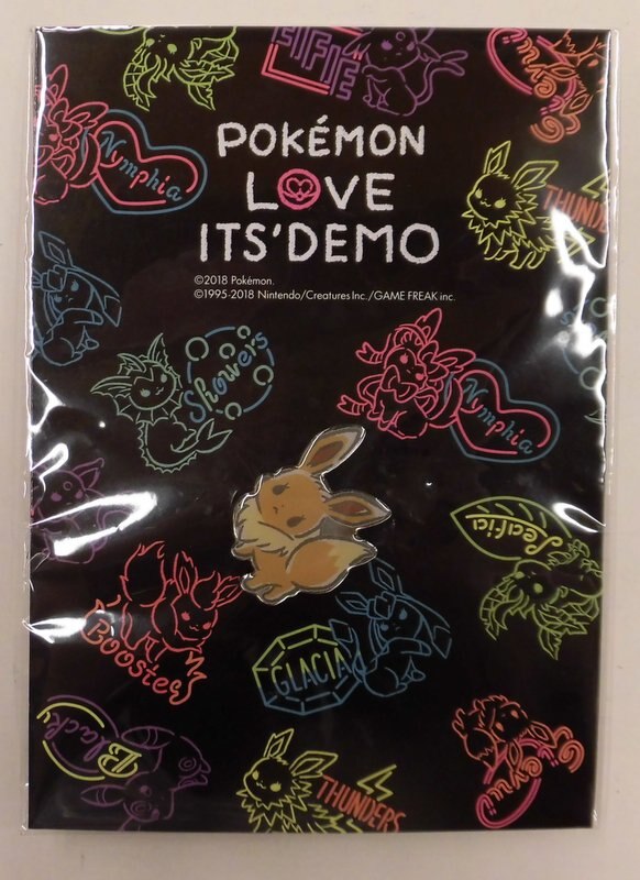 Demo Its Badge Pin Pokemon Love Its Demo Pokemon Eevee Bonus Item Mandarake Online Shop