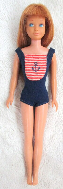 Vintage Barbie Skipper Doll Red Head Straight Leg Complete Japan