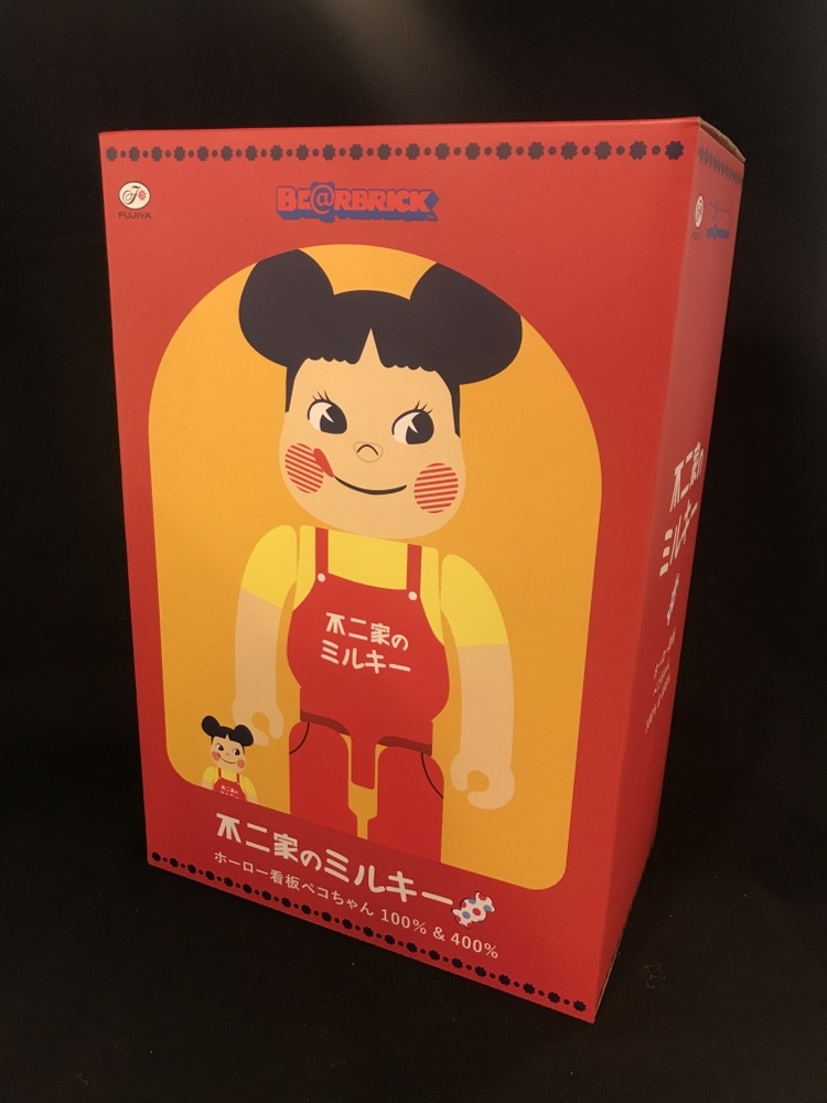 BE＠RBRICK ホーロー看板 ペコちゃん 100%＆400%-