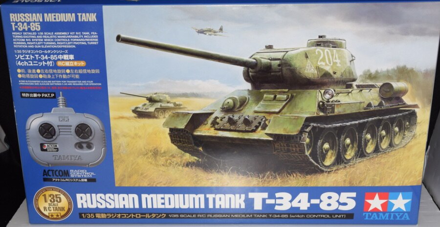 TAMIYA 1/35RC T-34-85 Medium Tank NEW with 4ch unit 