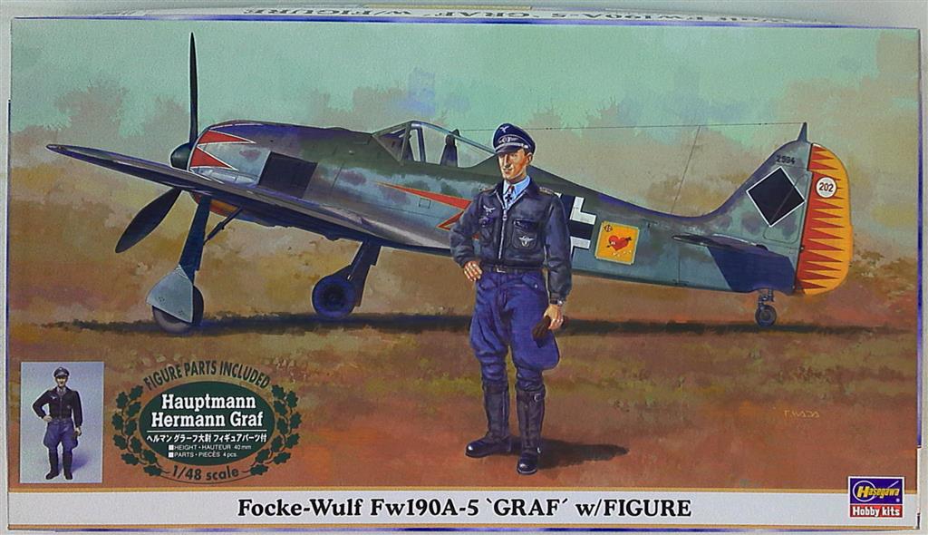 ハセガワ 1/48 フォッケウルフ Fw190A-5 グラーフ ヘルマングラーフ