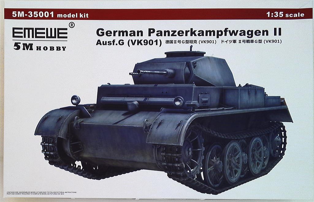 5m hobby 1/35 german panzerkampfwagen ii ausf.g(vk901) 35001