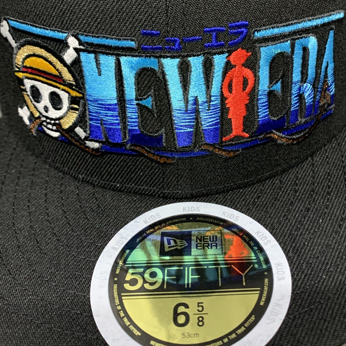 New Era Kids 5950 One Piece 6 5 8 59fifty ワンピースロゴ New Era Kids 黒 まんだらけ Mandarake