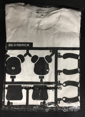 MEDICOM TOY COMME des GARCONS BE@RBRICK Tシャツ ホワイト Mサイズ