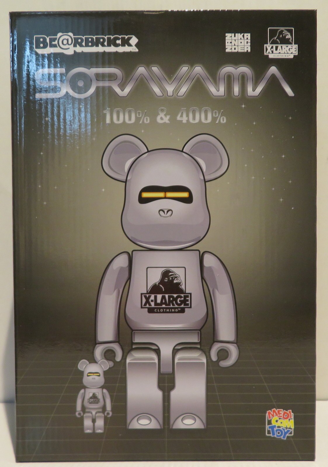 BE@RBRICK XLARGE × 空山基 100％ 400％ SILVER - フィギュア