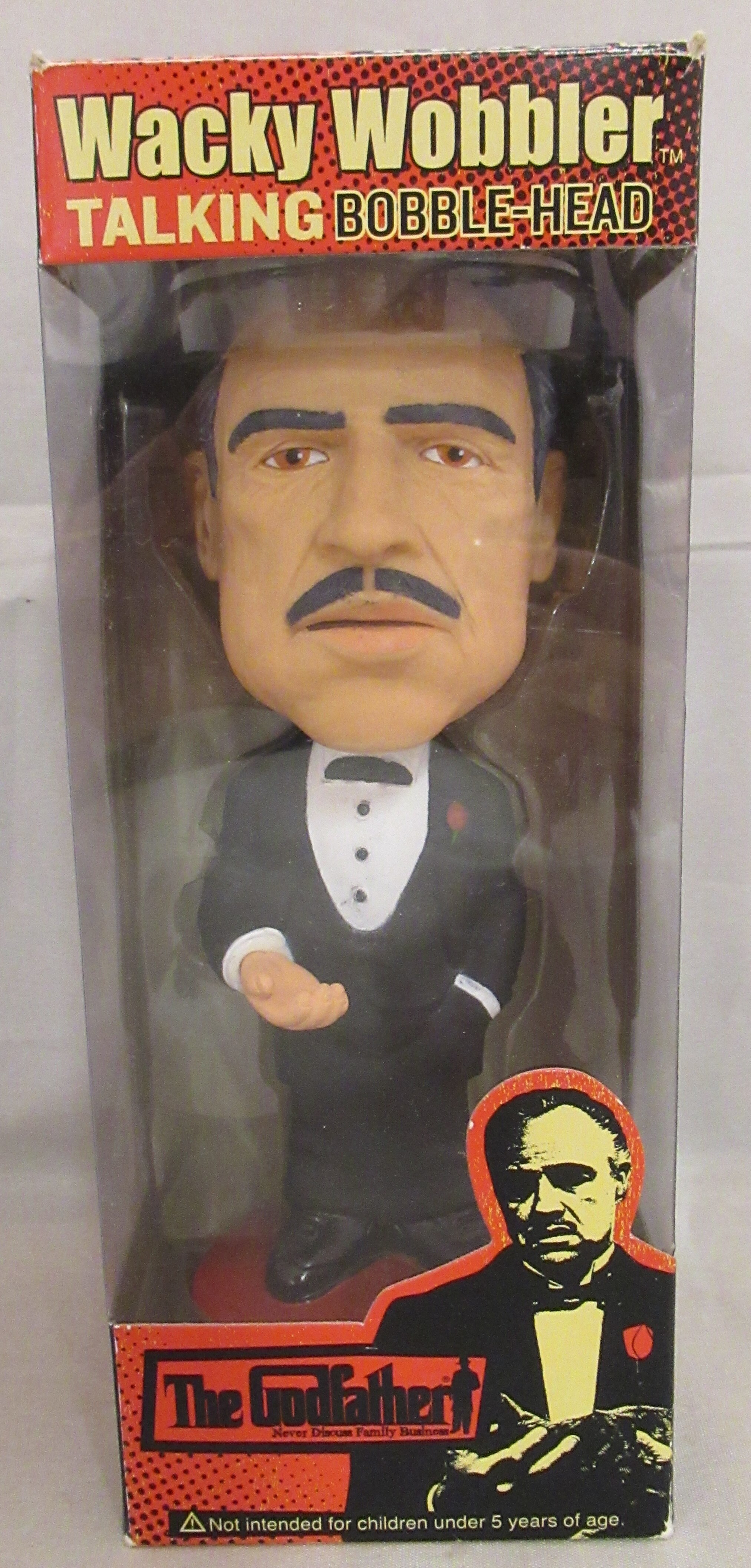 Funko WACKY WOBBLER / TALKING BOBBLE HEAD DON VITO CORLEONE