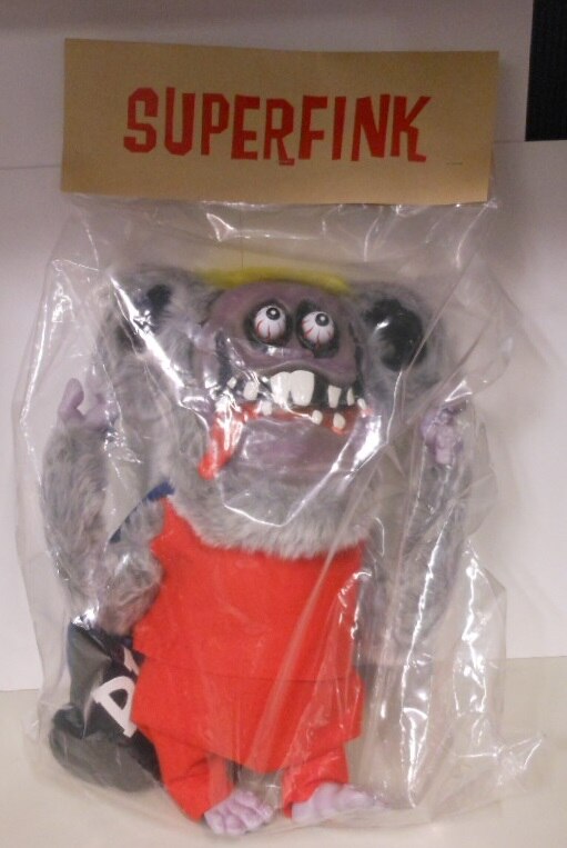 SECRET BASE / SHELTERBANK Rat Fink SUPERFINK (with gray / red