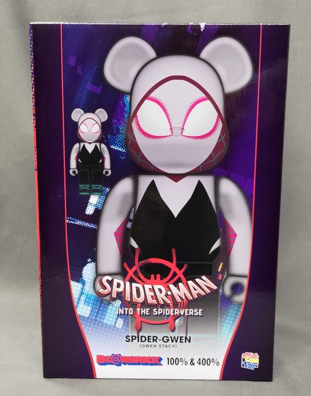 MEDICOMTOY BE@RBRICK SPIDER-GWEN (GWEN STACY) 100% and 400% and ...