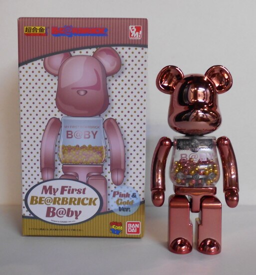 MEDICOMTOY 超合金 BE@RBRICK MY FIRST BE@RBRICK B@BY PINK&GOLD Ver