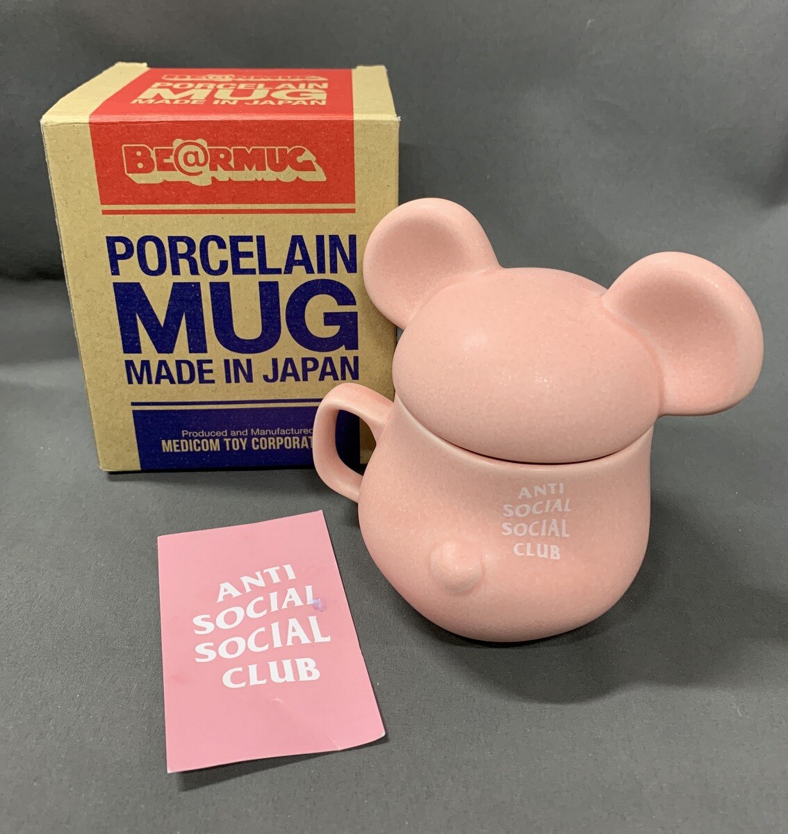 MEDICOM TOY BE@RMUG ANTI SOCIAL SOCIAL CLUB PORCELAIN MUG