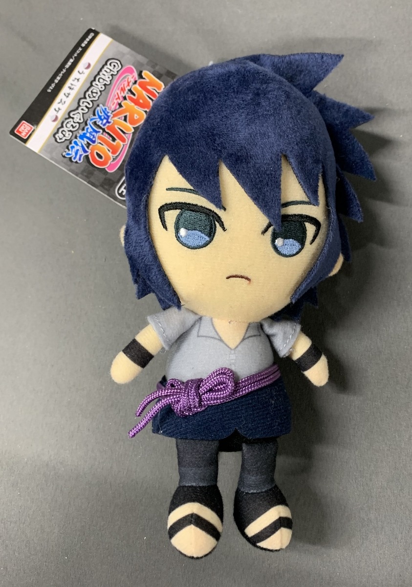 bandai chibi plush stuffed toy sasuke uchiha