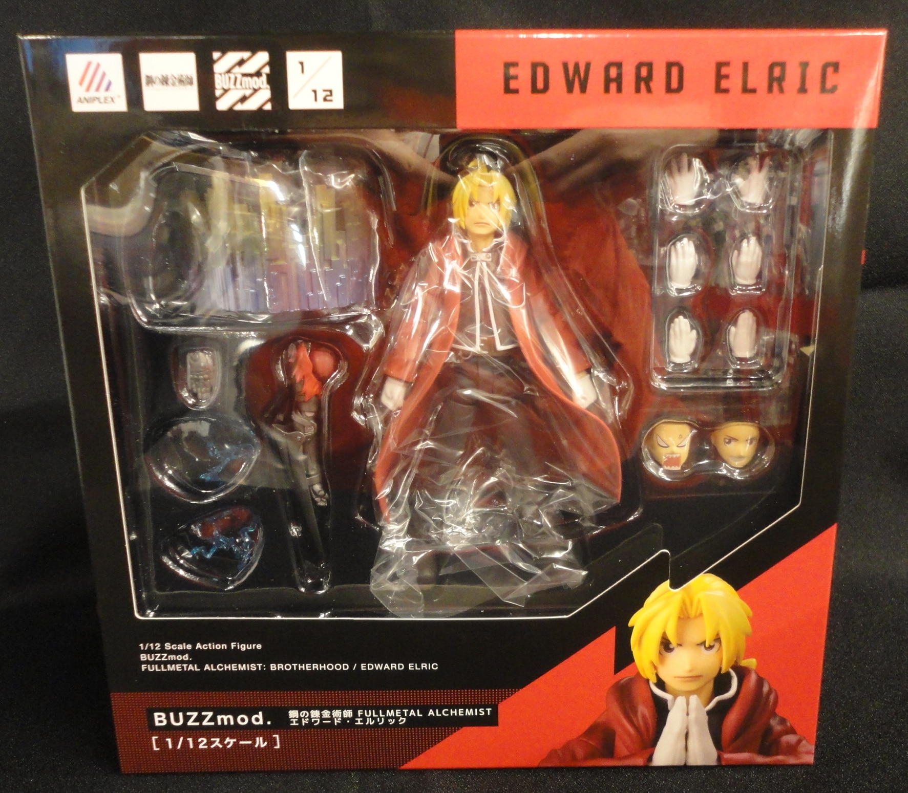 FULLMETAL ALCHEMIST: BROTHERHOOD [BUZZmod.] Edward Elric 1/12 Scale Action  Figure