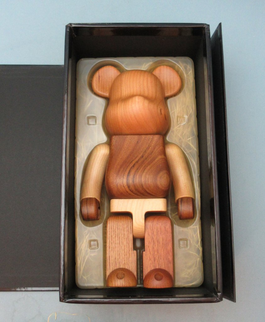 MEDICOMTOY BE@RBRICK 400% カリモク COMME des GARCONS WOOD/コム デ ...