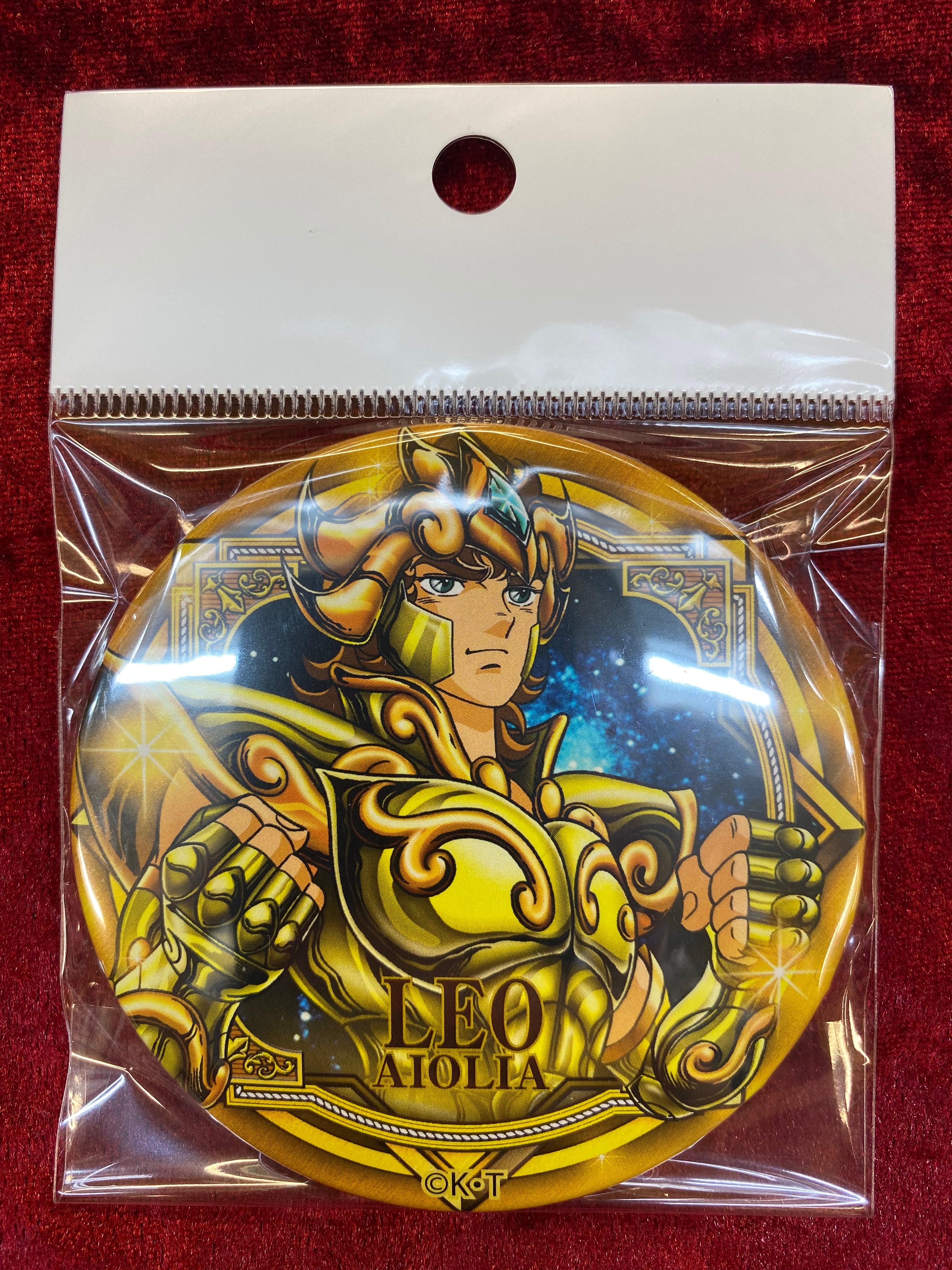 聖闘士星矢 缶バッジ(ホロ)シュラ アイオリア デスマスの3種