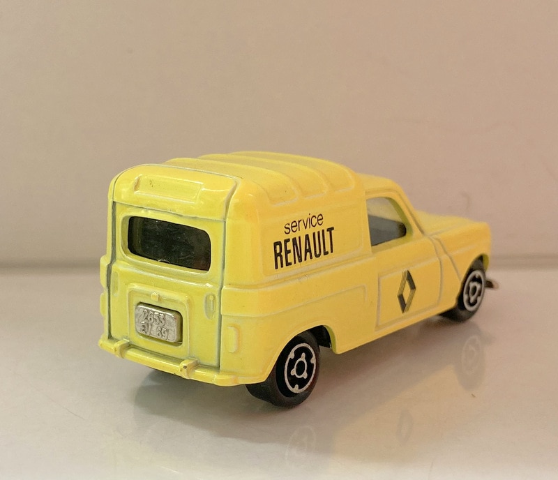 Majorette METAL MADE IN FRANCE RENAULT 4L/イエロー Service RENAULT