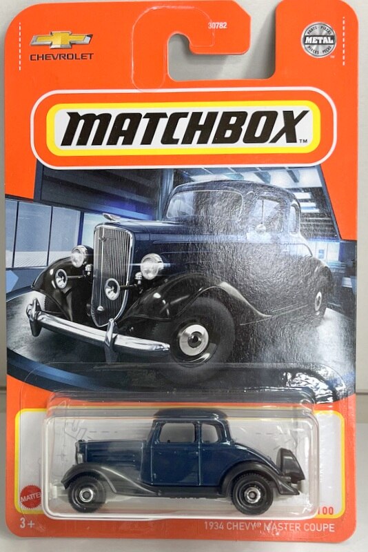 MATTEL MATCHBOX HFP16 1934 CHEVY MASTER COUPE/ネイビー 71/100