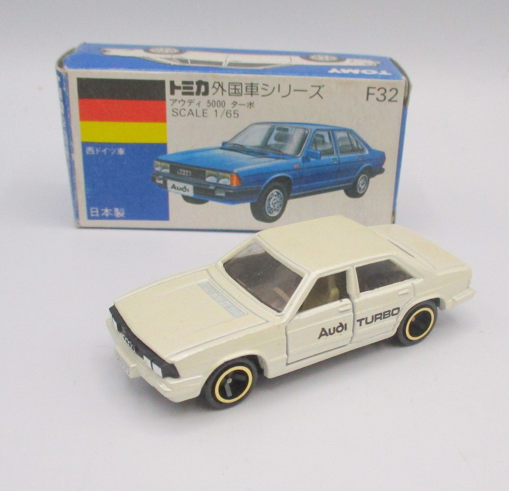 トミー トミカ青箱日本製 アウディ 5000 ターボ/パールホワイト F32-2-1
