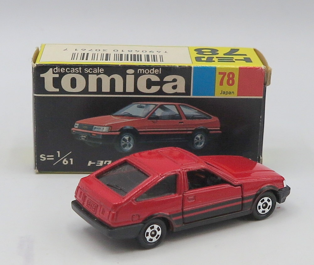 トミカ トヨタカローラレビン3ドア 黒箱78 - ミニカー
