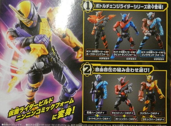 バンダイ ボトルチェンジライダーシリーズ 仮面ライダービルド 仮面ライダービルド ニンニンコミックフォーム 04 | まんだらけ Mandarake