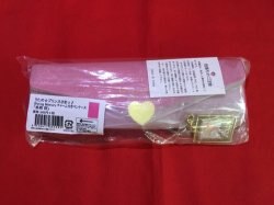 A pen case with charm 