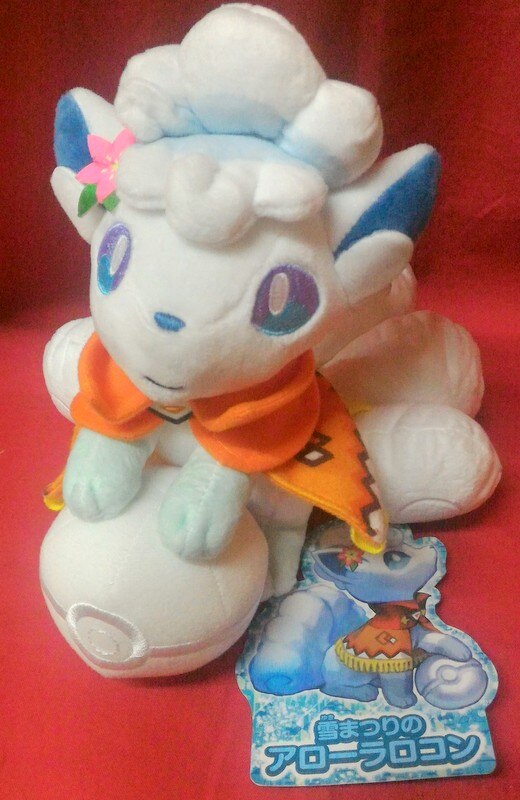 ポケモンセンター雪まつりのアローラロコンぬいぐるみ