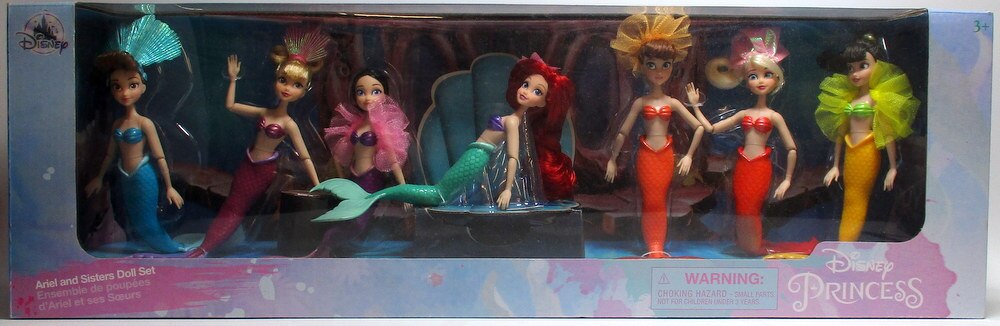 ariel and her sisters doll set