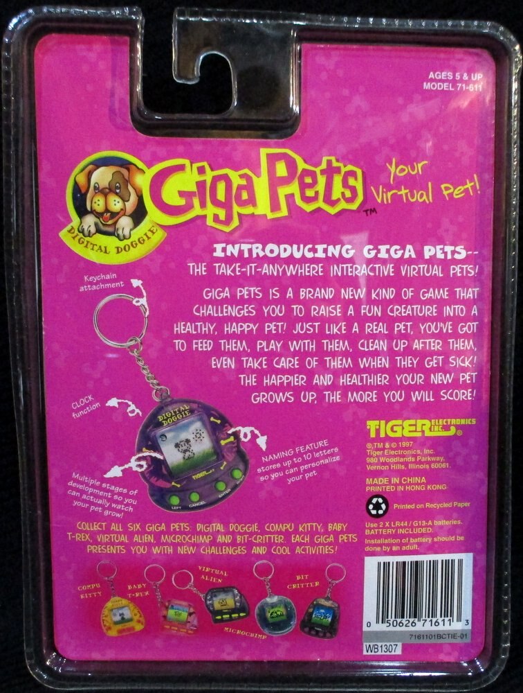 TIGER ELECTRONICS Giga Pets DIGITAL DOGGIE(WE1307) まんだらけ Mandarake