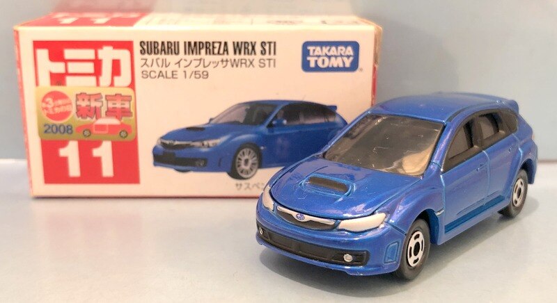 トミカ スバルインプレッサ WRX STI 2008 - ミニカー