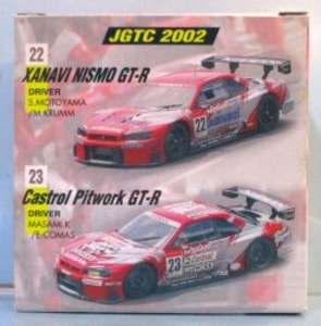 トミカ/アイアイアド特注 JGTC2002 R34 GT-R XANAVI NISMO/Castrol Pitwork 2台セット