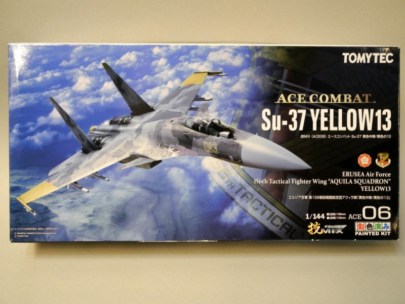 値下げ品トミーテック　1/144 ACE COMBAT Su-37 YELLOW13　技MIX 彩色済み その他