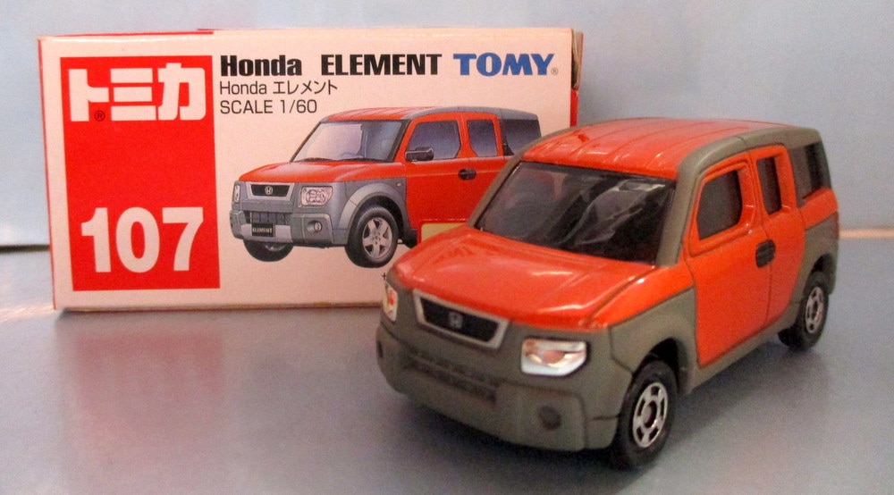 Tomy 中国製 トミカ Honda エレメント オレンジ 新車シール 107 まんだらけ Mandarake