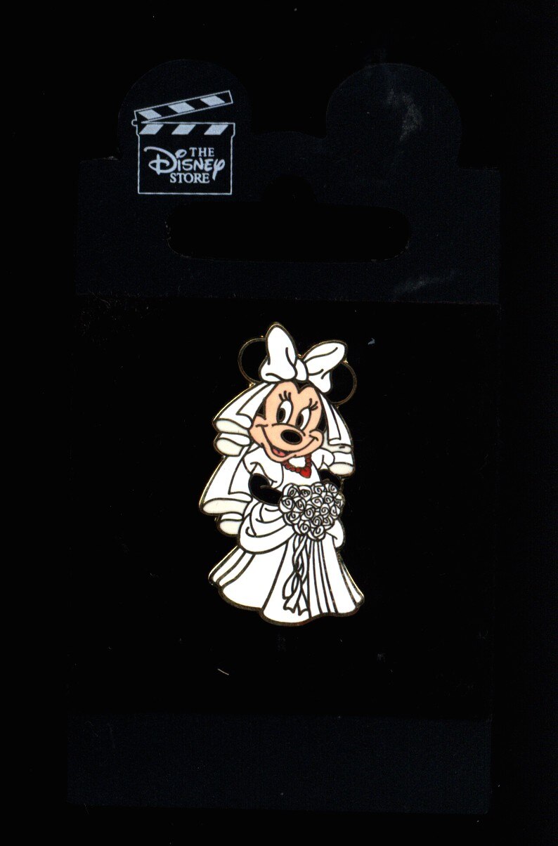 Disney Store Pins Minnie Wedding Dress Merchpunk