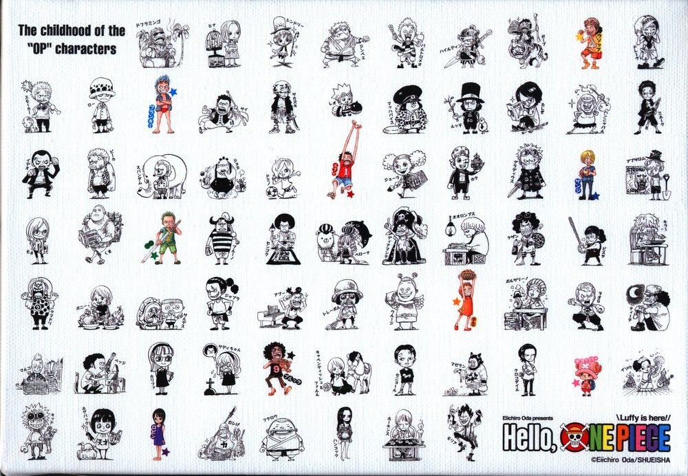 Shueisha Full Color Art Board One Piece Hello Exhibition Total Handle Ver Mandarake Online Shop