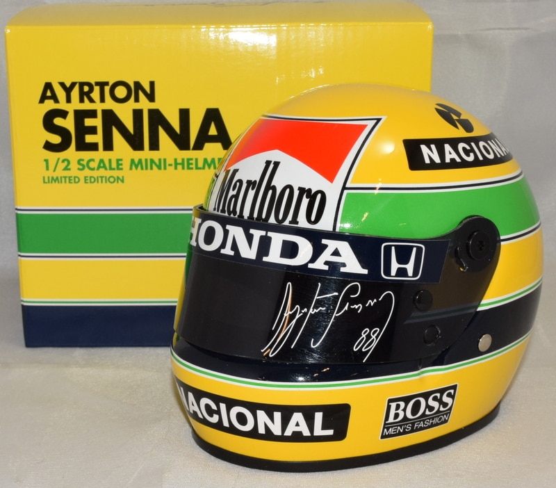 マルボロ仕様】 AYRTON SENNA 1/2 SCALE HELMET WORLD CHAMPION 1991