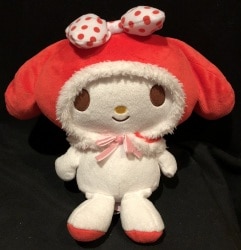 赤ドットリボン BIGぬいぐるみ