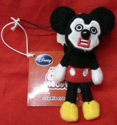 A mascot with a cleaner 