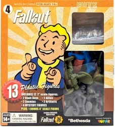 Toynk SOLID PLASTIC "ARMY MEN" STYLE FIGURES Nanoforce Series1 Army Builder Figure Collection Box Set #4 1/6