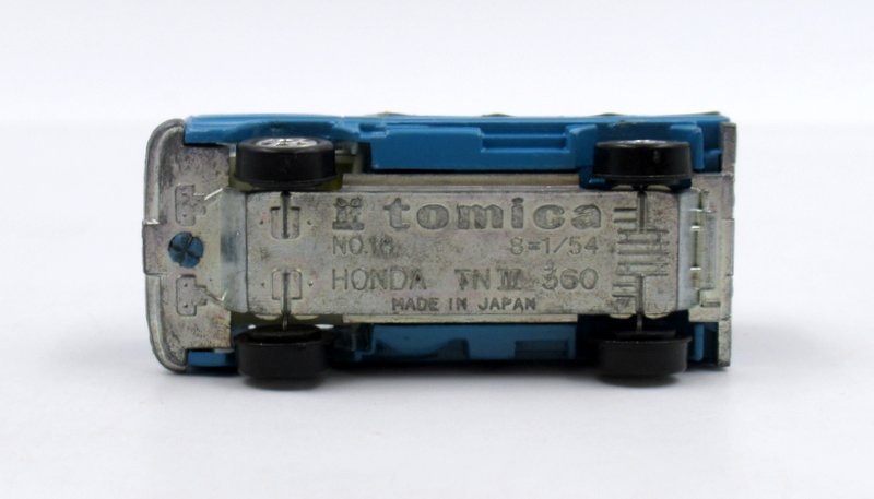 トミー トミカ/黒箱日本製 トミカ ホンダTN360トラック/青/ドアライン 