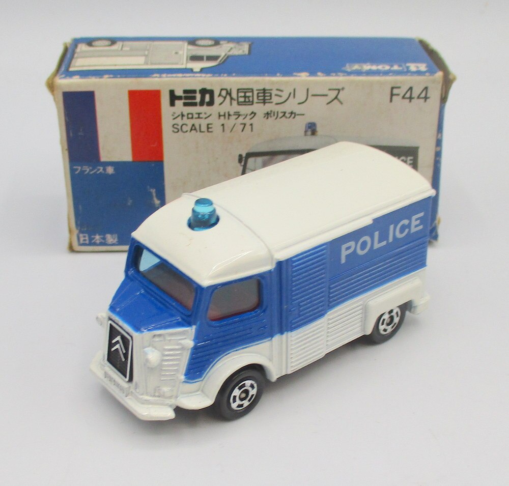 トミー 日本製 トミカ 1979年 シトロエン Hトラック ポリスカー/青白