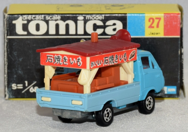 トミー トミカ黒箱日本製 トヨタハイエース 石焼きいも/ライトブルー 