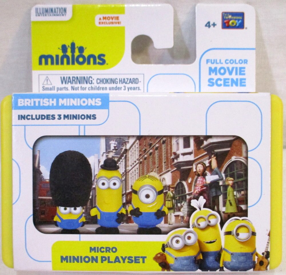 THINKWAY TOY MICRO MINION PLAYSET BRITISH MINIONS