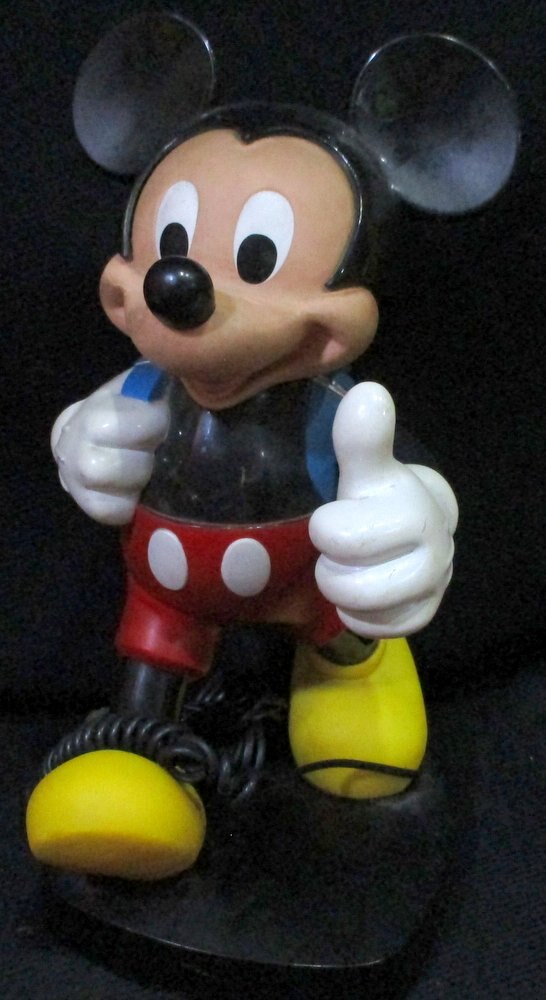 Tyco 香港製 ミッキーマウス リュックサック受話器プッシュ式電話 まんだらけ Mandarake