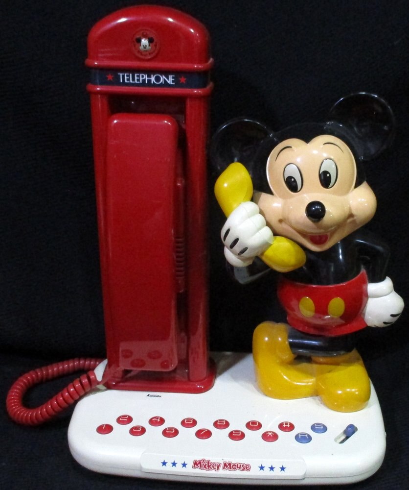 神田通信工業 ディズニー ミッキーマウス ミッキーマウス電話ボックスプッシュ式電話 まんだらけ Mandarake