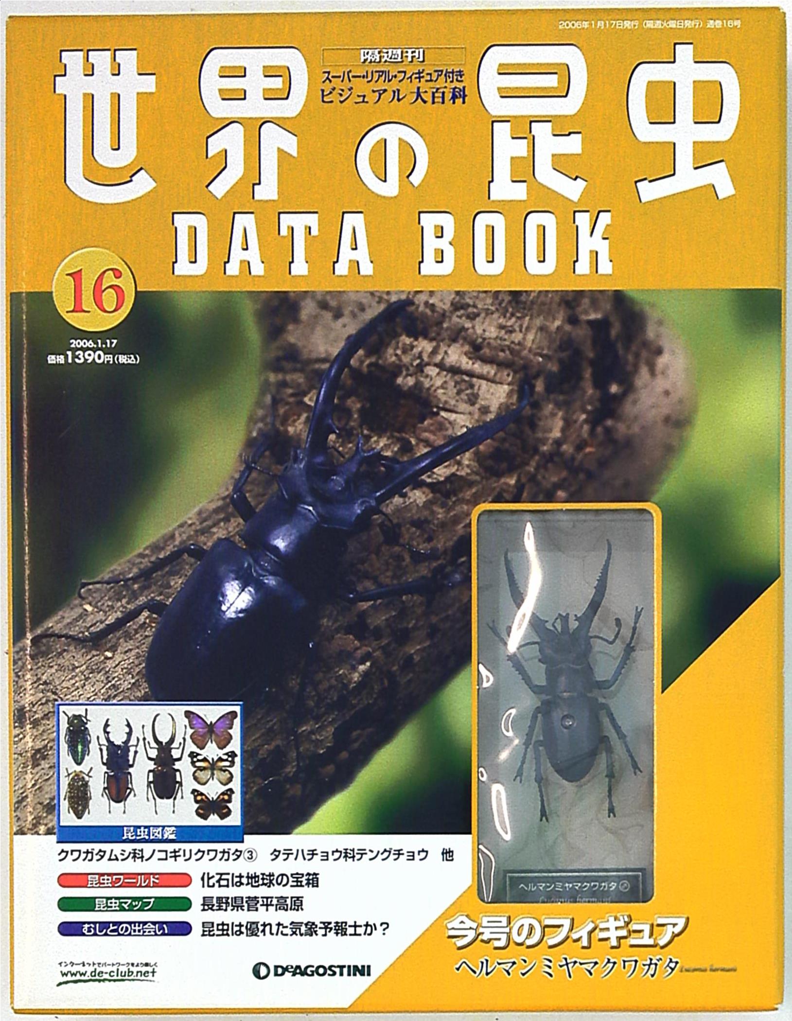 デアゴスティーニ 世界の昆虫データブック/DATA BOOK ヘルマンミヤマクワガタ まんだらけ Mandarake