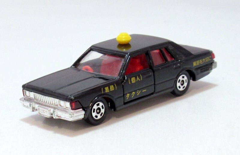 トミー トミカ黒箱日本製 ニッサンセドリックタクシー/黒 個人タクシー 