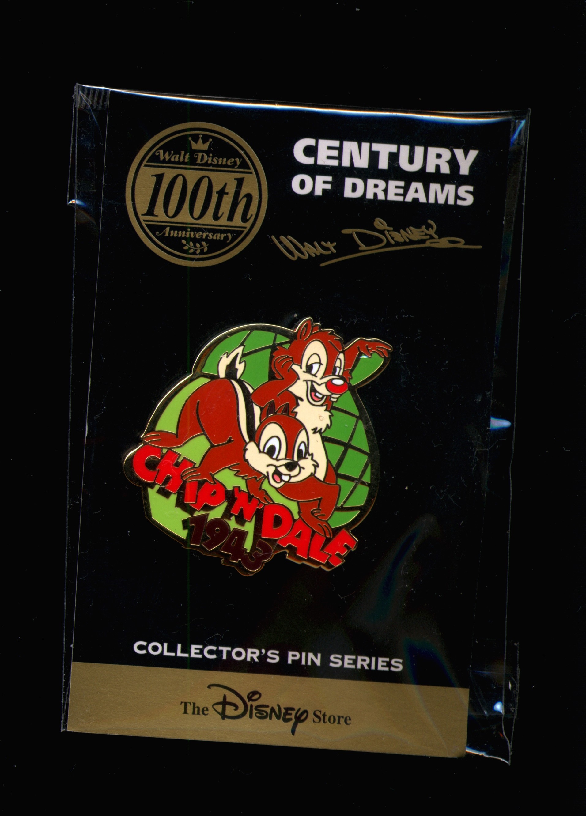mandarake | disney store century of dreams / badge pin chip and