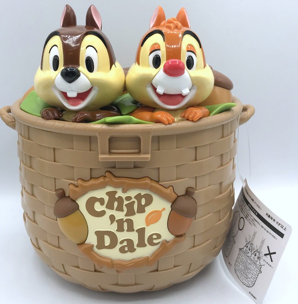 Tokyo Disneyland Chip and Dale Popcorn Bucket Chip and Dale Mandarake