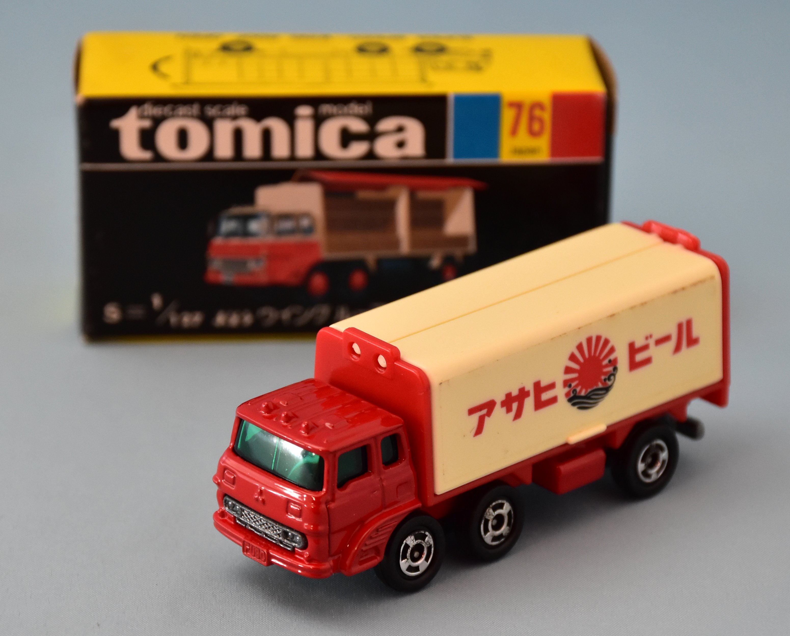トミー トミカ黒箱日本製 ふそうウイング ルーフトラック/赤ヘッド ...