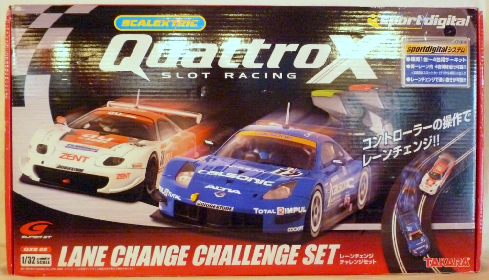 タカラQuattroXレーンチェンジセットデジタル1/32スロットカーセット
